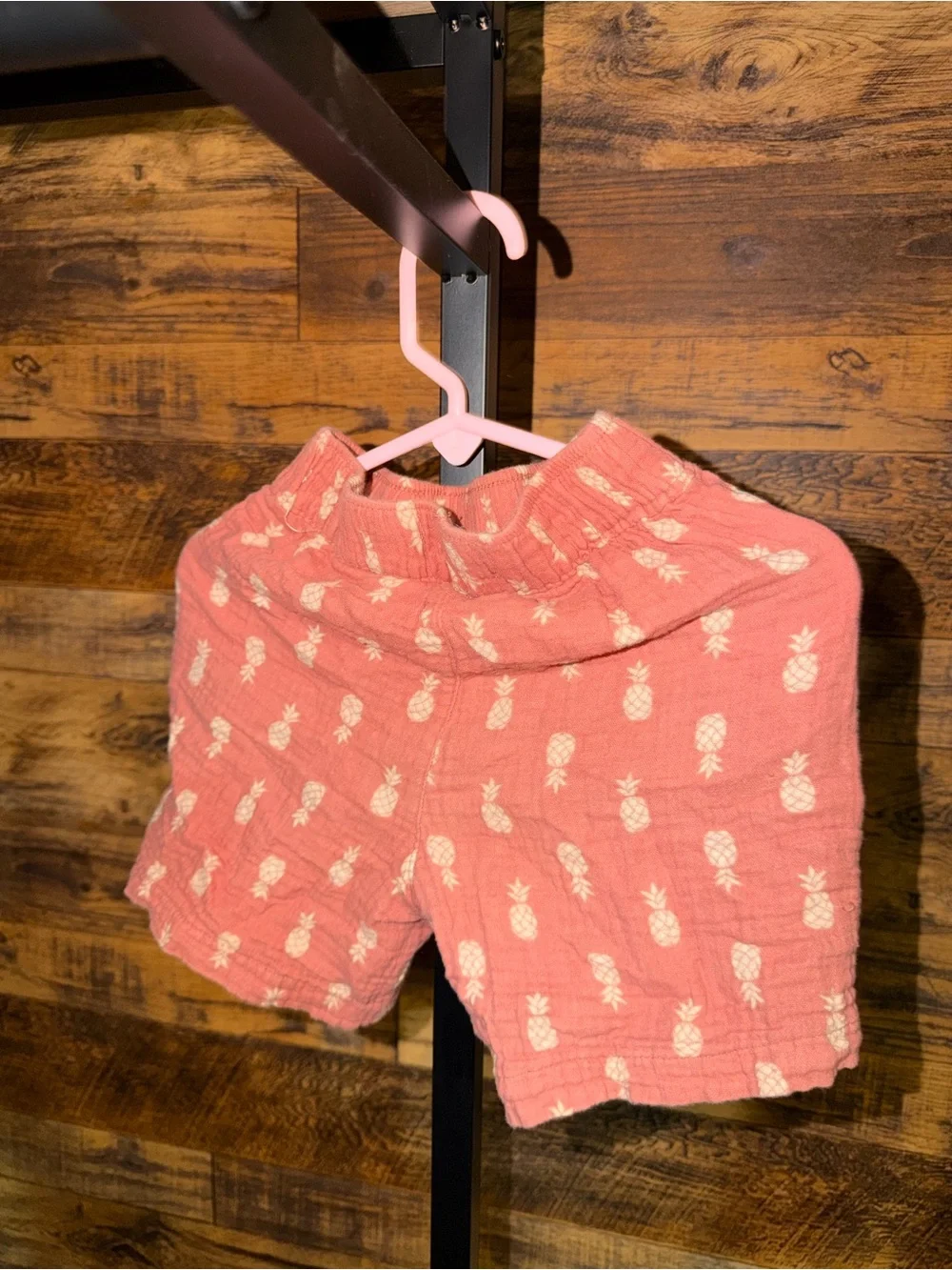 Kids Coral Pineapple Short-Sleeve Pajama Set